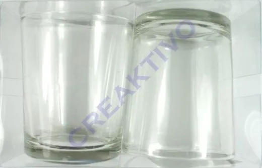 Teelicht-Gl�ser 2 St�ck