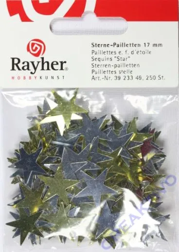 Stern-Pailletten 17mm 250 St�ck