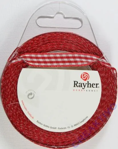 Rayher Karoband 9,5mm rot