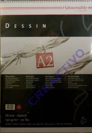 Skizzenblock Dessin A2 25 Blatt Spiralheftung