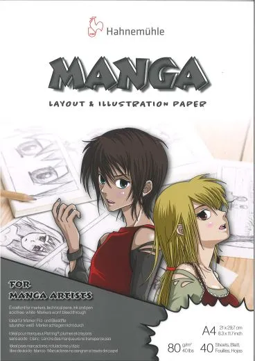 Manga Layout & Illustration Paper DIN A4 Block 40 Blatt