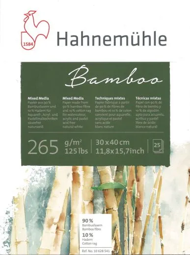 Bamboo-Mixed Media 30 x 40 cm Block 25 Blatt