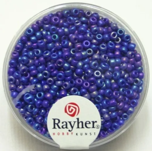 Rocailles 2 mm � opak gel�stert dunkelblau