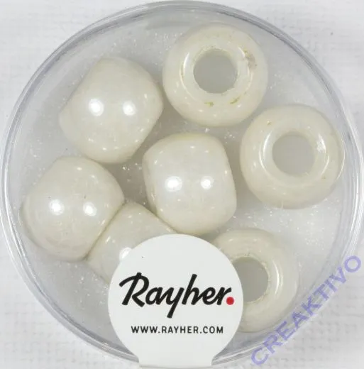 Magic Flair Glas Gro�loch opak 12mm Dose 7 St. bergkristall