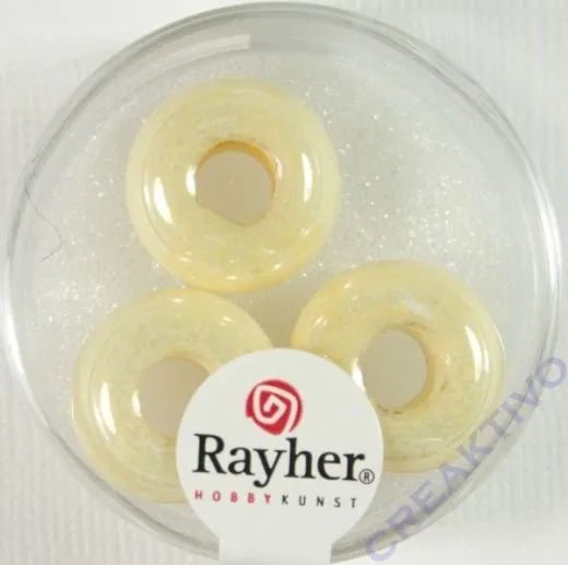 Magic Flair Glas Gro�loch opak 16mm Dose 3 St. vanille