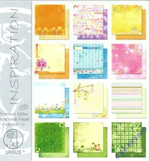 Premium Glitter Scrapbook Paper Version 1