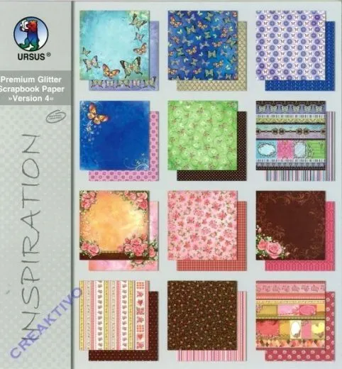 Premium Glitter Scrapbook Paper Version 4
