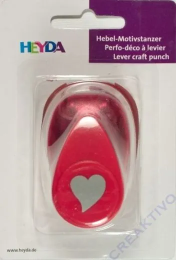 Heyda Hebel-Motivstanzer klein geschwungenes Herz