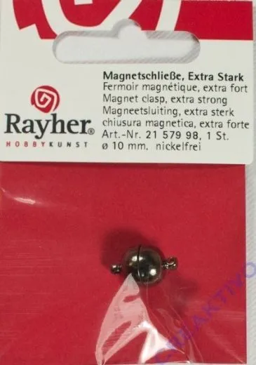 Rayher Magnetschlie�e extra stark 10mm anthrazit