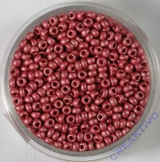 Pracht Rocailles metallic 2,6mm 17g matt rosa
