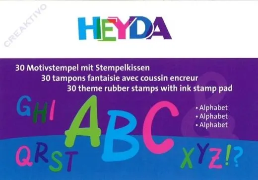 Heyda Stempelset Alphabet