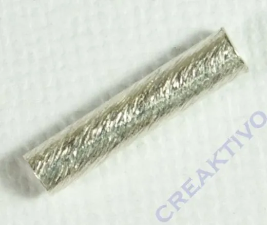 Silberr�hrchen rund 15x3mm (Restbestand)