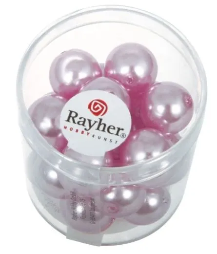 Renaissance Glaswachsperlen, 12 mm � orchidee
