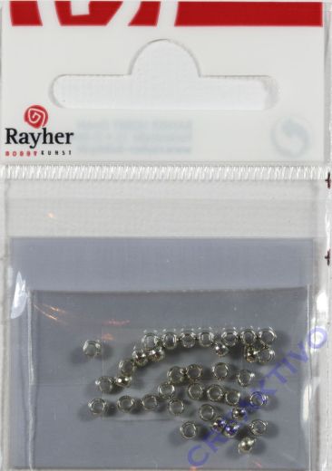 Rayher Quetschperlen 1,8/2,5mm 35St. silber