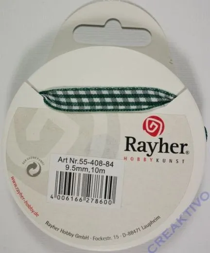 Rayher Karoband 9,5mm antikgr�n