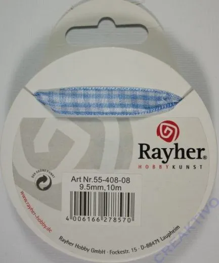 Rayher Karoband 9,5mm hellblau