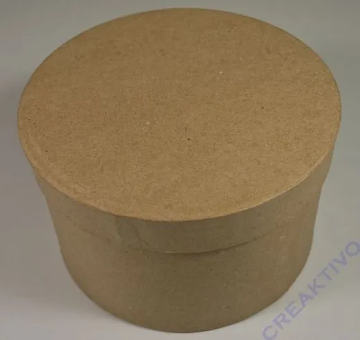 Pappmach� Dose rund 16,5cm