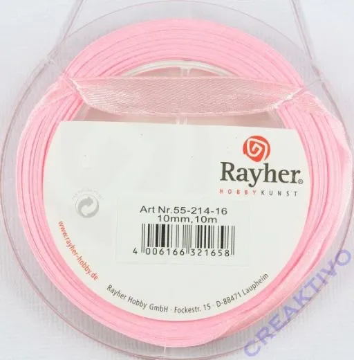 Rayher Satinband 10mm 10m ros�