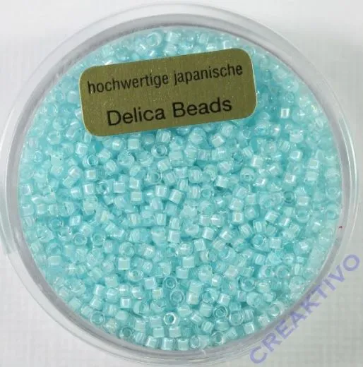 Pracht Delica Rocailles 2mm 9g transparent aqua
