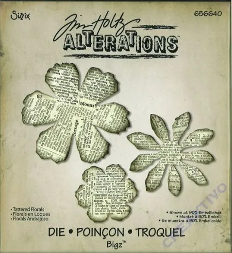 Sizzix Schablone Tim Holtz Alterations - Bl�ten