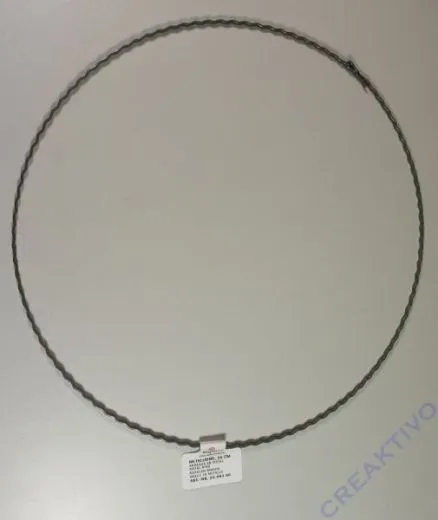 Metallring 25cm aus gewelltem Flachdraht