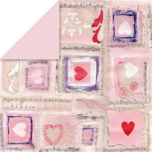 Scrapbooking Papier Hearts & Ornaments