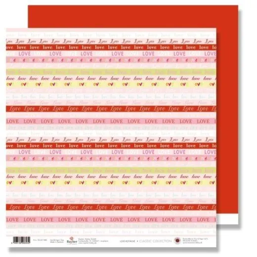 Scrapbooking Papier Karen Marie Klip - Love