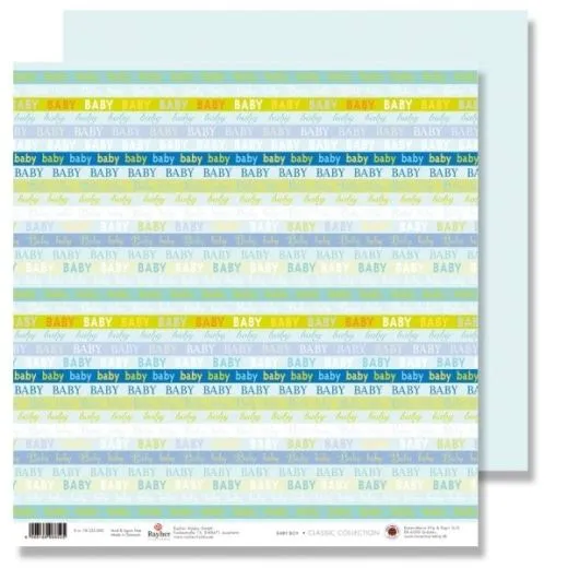 Scrapbooking Papier Karen Marie Klip - Baby hellblau