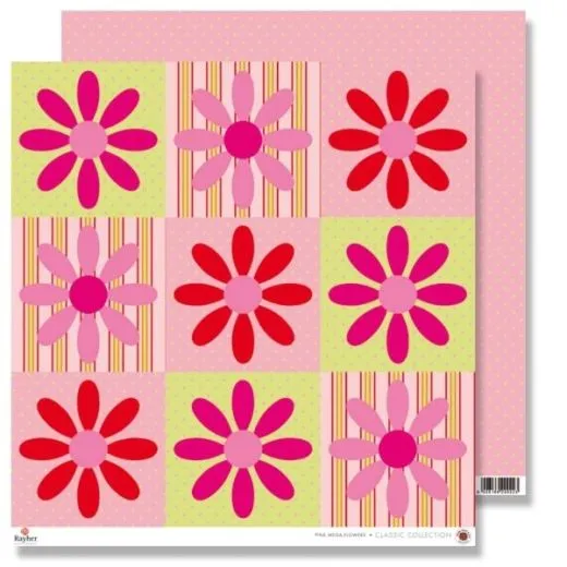 Scrapbooking Papier Karen Marie Klip - Megaflowers babyrosa