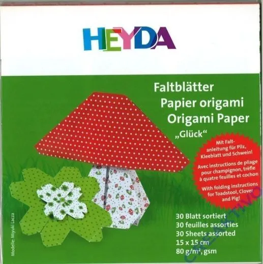 Faltbl�tter 15x15 cm Gl�ck