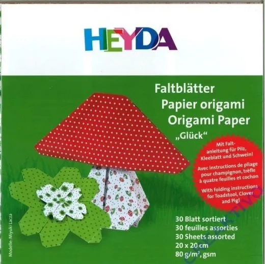 Faltbl�tter 20x20 cm Gl�ck