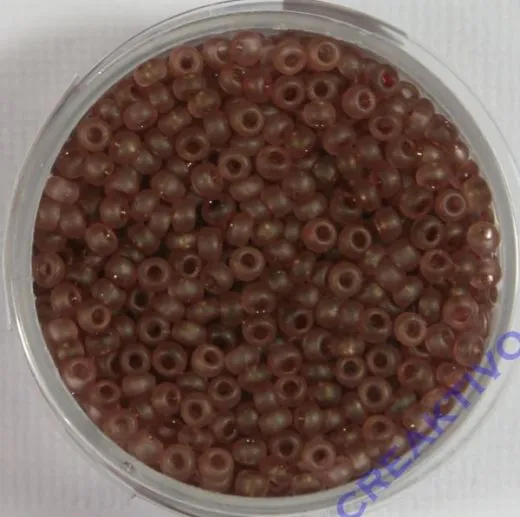 Pracht Rocailles 2,6mm rot matt lustered