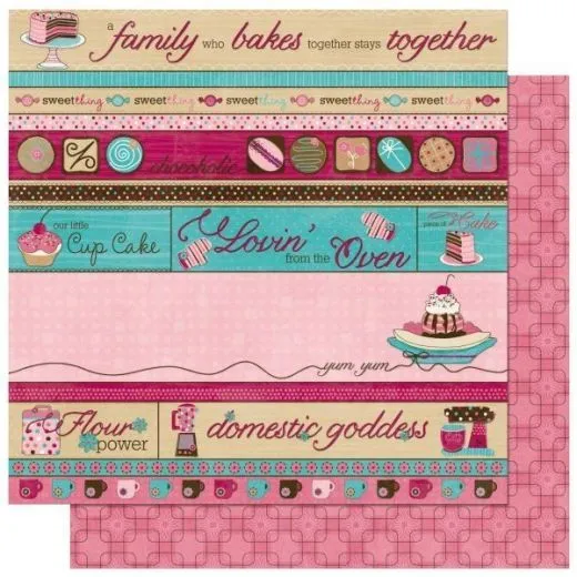 Scrapbooking Papier Sweet Tooth Indulge (Restbestand)
