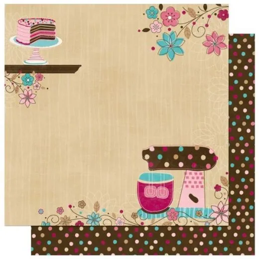 Scrapbooking Papier Sweet Tooth (Restbestand)