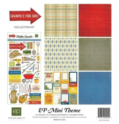 Echo Park Grandpas Tool Shed Collection Kit (Restbestand)