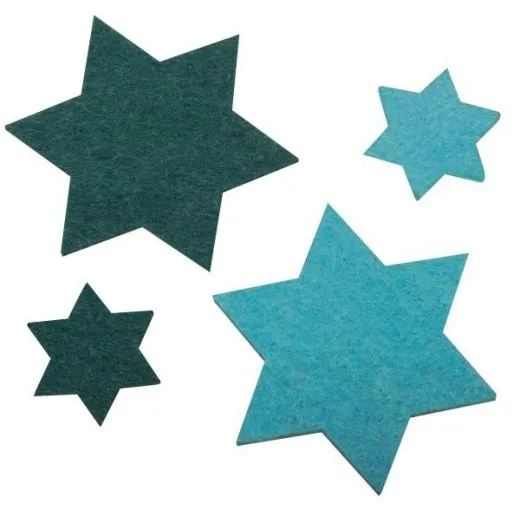 Filz-Sterne Blaut�ne