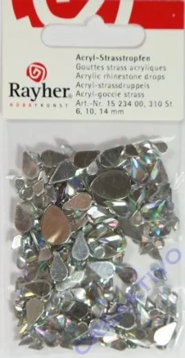 Acryl Strasstropfen 6, 10, 14mm