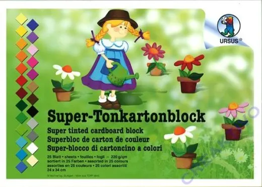 Super-Tonkartonblock 25 Blatt
