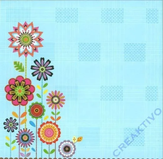 Premium Glitter Scrapbook paper Blossom 171
