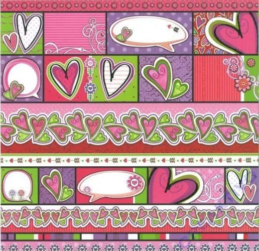Premium Glitter Scrapbook paper Sweetheart 162