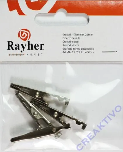 Rayher Krokodilklammern 39mm 4 St�ck