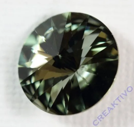 Rivoli Glasstein von Swarovski 14mm rauchgrau