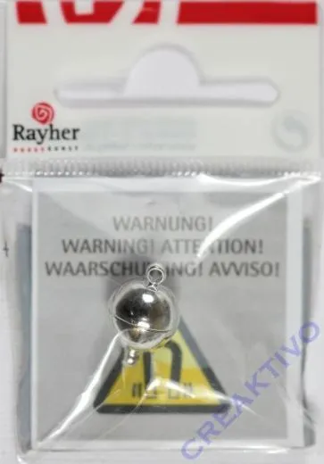 Rayher Magnetschlie�e extra stark 10mm echt versilbert