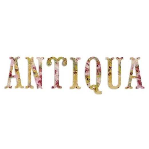 Sizzix Sizzlits Alphabet Set 12 Dies - Antiqua Capital Letters (gebraucht)