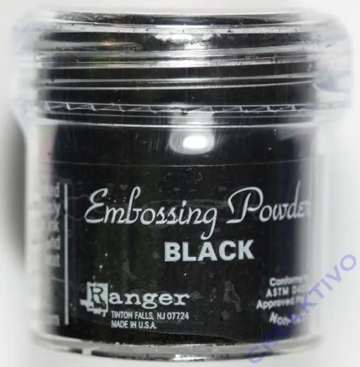 Ranger Embossing Puder black 15g