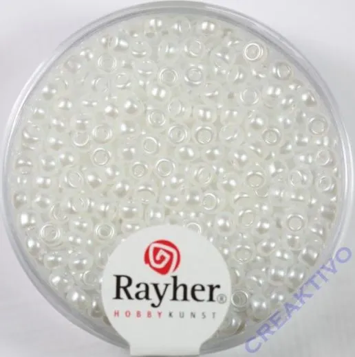 Rocailles verwachst 2,6mm wei�