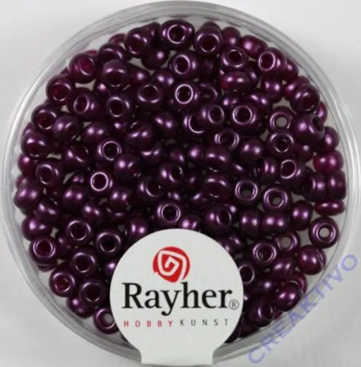 Rocailles verwachst 3,5mm violett