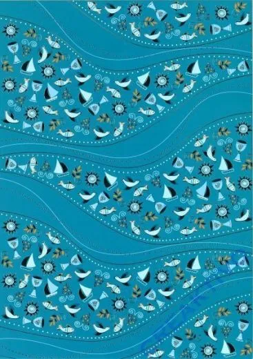 Designkarton Glory petrol Motiv 03