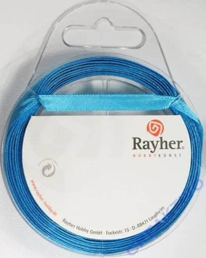 Rayher Satinband 7mm 10m t�rkis