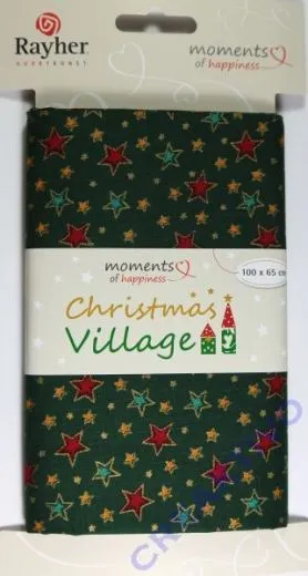 Christmas Village - Baumwollstoff Sternenzauber (Restbestand)
